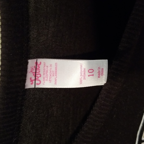 Justice pajamas girls size 10 - Picture 4 of 8
